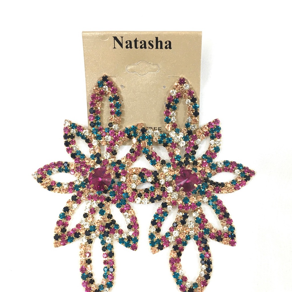 🆕 Natasha Dangling Rhinestone Earrings